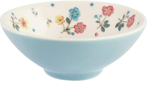 GreenGate Sweets Schale Pale Blue Blau ADELENA Muster Innenseite