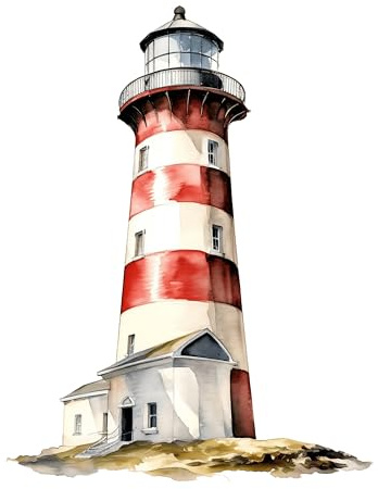 GRAZDesign Wandtattoo Leuchtturm Badezimmer Aufkleber, Wandsticker Nordsee | Wandaufkleber Bad, Tür, Fliesenaufkleber Klebefolie - 66x50cm