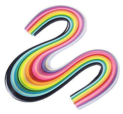 HERCHR 320 Streifen DIY-Quilling-Papier, Quilling-Papierstreifen 5 Mm, Papier-Quilling-Set, DIY-Quilling-Papier, Breite 5 Mm, 26 Farben Quilling-Papier, DIY-Handwerk, Origami-Papier, Breite 5 Mm