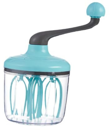 Ronyme Fouet manuel pour crème aux œufs, fouet semi-automatique, fouet portable, cuisson, pratique, mousse à main, batteur à œufs pour outil de cuisine, Vert