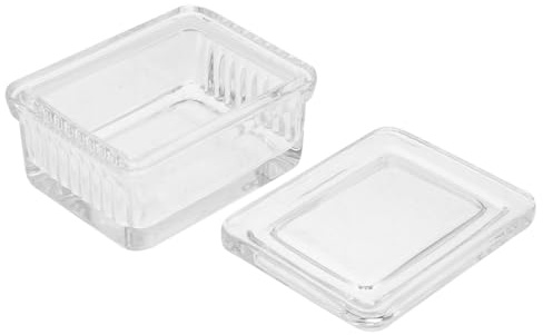 ULTECHNOVO Glas Färbegefäß Transparent Objektträger Färbetank Mit Halterung Für Mikroskop Objektträger Langlebig Und Korrosionsbeständig Für Labor Und Forschung