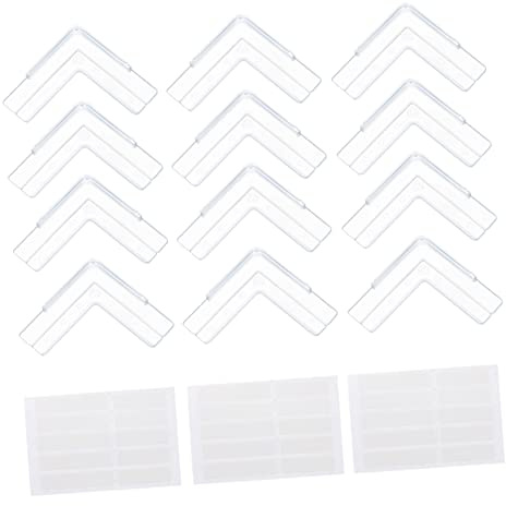 Paraspigoli Finestre in Pvc Bianco, 12 Pezzi, Antiurto | Trasparenti Angolari, Tagliabili e Rimovibili, Protezioni Angoli Finestre per Tavolo e Finestra