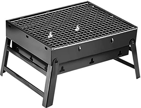 BBQ Grill Outdoor Gasgrill Dicker Faltbarer Tragbarer Terrassengrill Herd Camping Picknick Kompakt Holzkohle