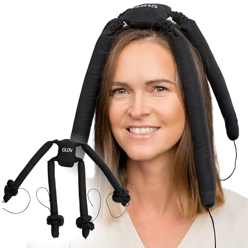 Glov Curls ohne Hitze für gesundes Haarstyling - Sanfte Locken schädliche Über Nacht zaubern und schlafen, Lockenwickler für kurzes und Feines Haar