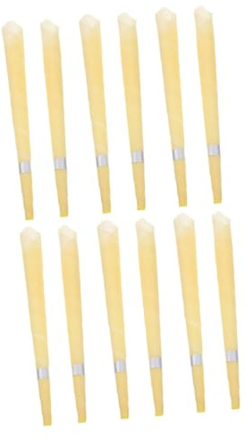 TOPPERFUN Kompakte Aromatherapie Sticks Ohrenschmalz Entferner 12 Stück Bienenwachs Trompetenform Für Haushalt Und Entspannung