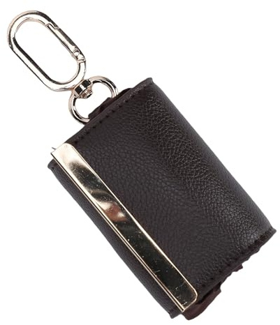 Mumusuki Faltbare, Wiederverwendbare Einkaufstasche, Strapazierfähige, Wasserfeste Nylon-Leder-Falt-Einkaufstasche mit Schlüsselanhänger für Shopping, Markt, Reisen, Picknick (Kaffee)
