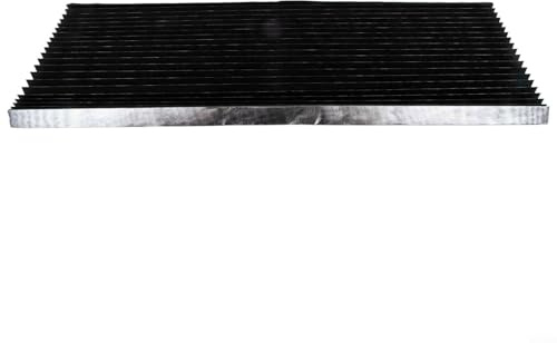 Full Blackout Pleated Window Blind, Clamp-On No-Drill Folding Shade for Privacy & Sun Protection, 150 x 90 cm, PVC Opaque Roller Blind for Homes Office Bedroom(Black)