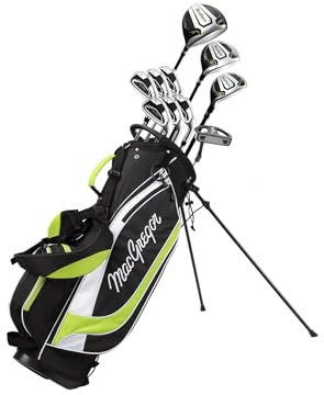 MacGregor Golf CG4000 Ensemble de Clubs de Golf en Graphite/Acier avec Sac à roulettes, pour Homme droitier