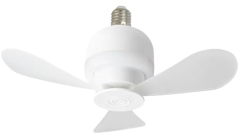 Bedroom Ceiling Fan with Lights - 11 Inch Wind Blower, Smmooth Surrface ABS Casing, Durrable Qualiity E27 Screw Socket, Enhaance Quiet Kitchen Ventilation Shiellds - for Balcony Patio Porch