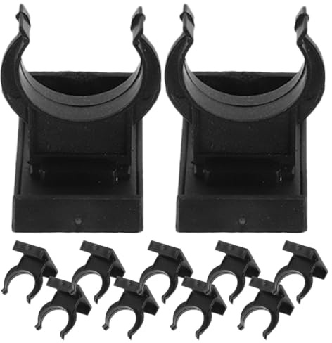 Clips para Zócalos de Armarios de Cocina, 40 Juegos de Plástico Negro | Montaje Oculto, Diseño sin Huecos, Resistente a Roturas, para Patas Niveladoras y Rodapiés de Gabinete