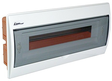 Scatola di distribuzione Rp 18 (N+PE) UP 18 moduli, scatola fusibili a incasso, Rp18 8.7 0547, blu