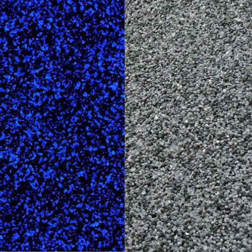 20kg Buntsteinputz Mosaikputz 1-2mm Eisengrau/Grau + Spiegelbruch fluoreszierend Glasputz Wandputz