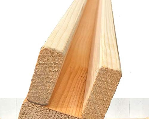 Bambus Zaun U Profil Set Oben/unten mit 300x7x7,5cm für Bambusmatte Bali extrem stabil von Bambus-Discount - Befestigungsset für Bambusmatten Sichtschutzwand