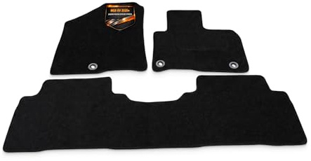 Car Floor Mats for MG5 EV 2020+ - 245mm Fixing Space 3 Piece | UK Made • Perfectly Tailored Fit • OEM Style Fixings