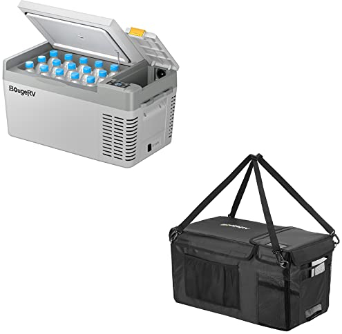 BougeRV CRPRO 20L frigorifero per auto (grigio) con borsa per CRPRO20