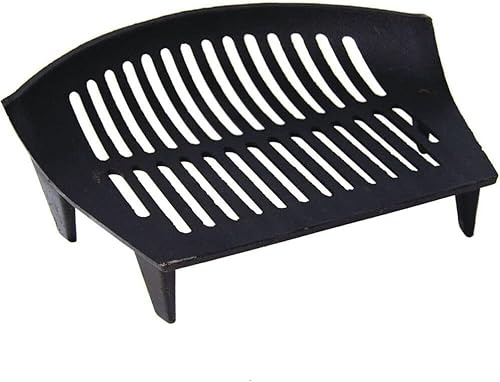 EliteKoopers 14 Inch Black Heavy Duty Cast Iron Fireside Log Coal Fire Grate Open Fire Accessory