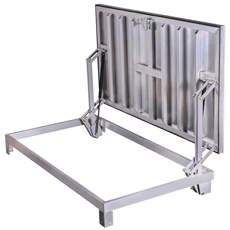 Schachtabdeckung für den Außenbereich 70 x 120(R) cm, Bodenluke Schachtdeckel Revisionsschacht Kanalschacht