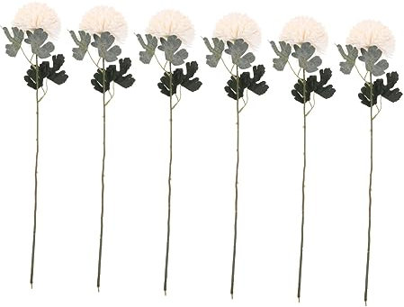MUCKLILY 6St Imitation Ball Esszimmerdekoration für den Tisch künstliches Blumenmuster Wohnkultur Löwenzahn für die Dekoration lebensechter Löwenzahn Hochzeit Strauß