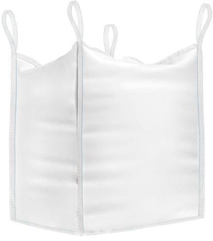 BIBODU Sacos Big Bag 1000kg (4 UNIDADES) | Sacos para Escombros 90x90x90 cm | Big Bags Resistentes & Reutilizables | Sacas 1000kg perfectas para Obra, Jardin, Arena, Residuos y Madera