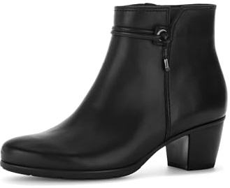 Gabor Botas de tobillo para mujer | Botines de mujer | Mejor ajuste, Negro 01., 42.5 EU