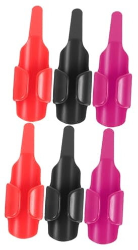 JEWEDECO 2 Sets Nähzubehör-Set Fadenregler Stoffschieber Daumenschutz Nähwerkzeuge Finger 3 Stück X 2