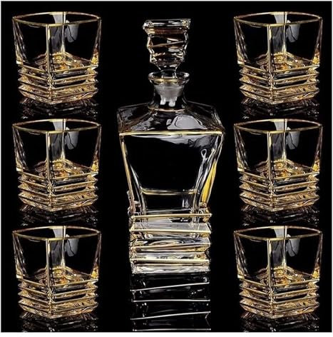 caraffa decanter per vino rosso Decanter Decanter Decanter for vino Decanter e set di bicchieri Bicchiere in cristallo con 6 coppe in cristallo