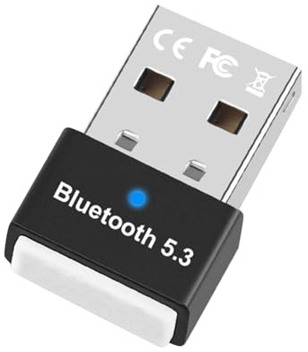 ZEZEFUFU Adaptador USB Bluetooth 5.3 para PC, adaptador Bluetooth Mini USB