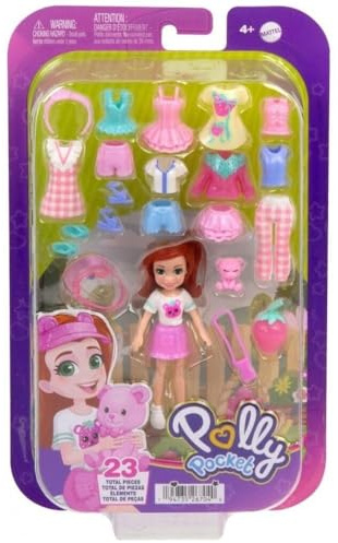 Polly Pocket Picnic Fashion Collection Spielset für Mädchen ab 4 Jahren