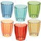 Tognana Siviglia, boîte de 6 verres 310 ml, verre, multicolore