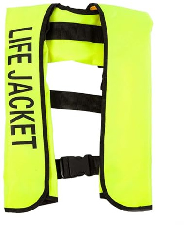 FOVIGUO Giubbotto salvagente per Adulti, Gonfiabile Donne/Uomini Ausili al galleggiamento, Regolabile Comodo Giubbotto da Nuoto per Sport Acquatici Unisex(Green)
