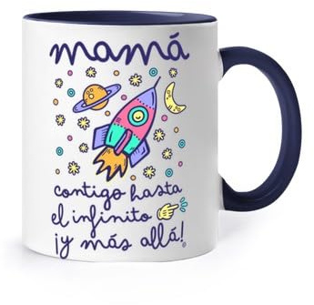 latostadora Tazas De Cafe Dia De La Madre Regalos Originales Para Mujer - Tazas Originales Para Regalar - Taza Mama Regalo Madre - Regalo Navidad Mama - Mamá Contigo Infinito