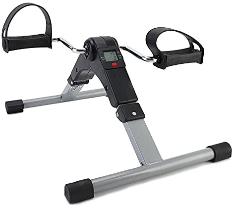 Errzom Mini Heimtrainer Fahrrad, Faltbarer Ergometer Heimtrainer mit einstellbarem Widerstand für Erwachsene Senioren, unter dem Schreibtisch Heimtrainer Indoor Fitnessrad für Heimtraining