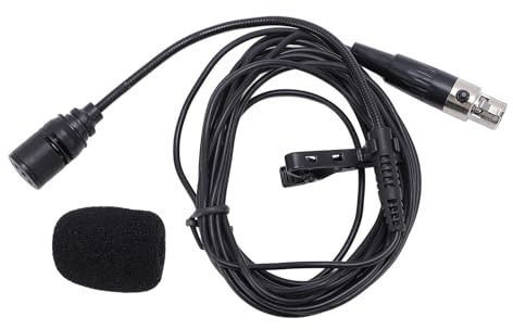 Vikye Microfono Lavalier, Riduzione del Rumore Microfono in Omnidirezionale, Clip ON per Laptop, Desktop, PC, Telecamere, Podcasting