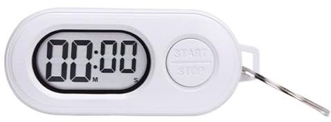 Cronómetro para Llavero con Temporizador - Reloj Digital Deportivo, Pequeño Y Portátil para Gimnasio, Escuela Y Juegos, Pantalla LCD, Cuenta Atrás