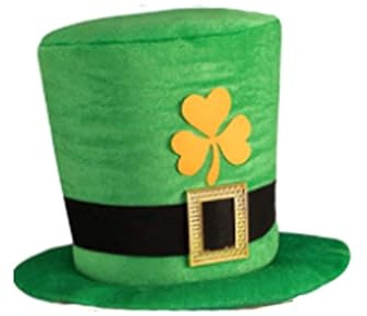 Generisch Karneval Irischer Partyhut St. Patrick's Day Hut Irischer Zylinder Performance Zylinder (Green, One Size)