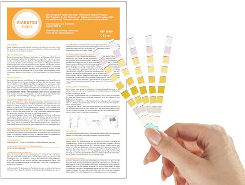 15 x One+Step Diabetes Test I Teststreifen zur Bestimmung von Blutzuckerwerten I Früherkennung von Diabetes I Einfacher Heimtest I Zusätzliche Selbstkontrolle weiterer wichtiger Gesundheitswerte