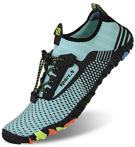 IceUnicorn Strandschuhe Badeschuhe Damen Herren Schwimmschuhe Aquaschuhe Sommer Schnell Trocknend Surfschuhe
