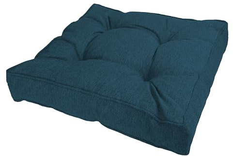 POKAR Cuscini per Divano Cuscini Sedie Cuscini di Seduta Cuscino Lounge da Esterno per mobili e Arredamento da Giardino 50x50x10 cm, Verde Scuro