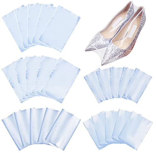PandaHall Schrumpffolienbeutel, 500 Stück 5 Größen Transparente Schrumpfbeutel 5.1/5.9/6.4/8/10 Höhe PVC-Schrumpffolie Zum Verpacken von Seifen Kerzen Kleine Geschenke Flaschen Gläser Bücher