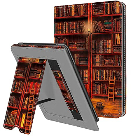 Fintie Hülle für 6 Zoll Kindle (11. Generation) – 2024/2022 | Kickstand Case mit Handschlaufe, Rückseiten-Magnet, Auto Sleep/Wake für Kindle Basic, die Bibliothek