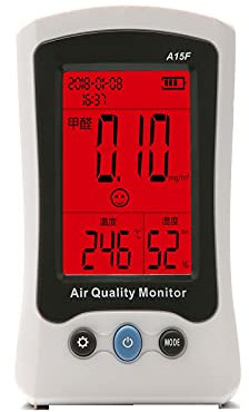 Samnuerly Rilevatore di Gas Portatile A15F Tester per formaldeide Rilevatore di foschia PM2.5 Rilevatore di foschia Domestica Misurazione della qualità dell'Aria