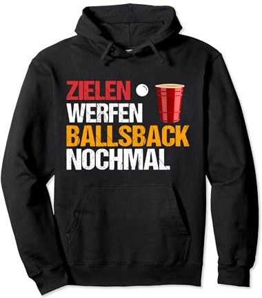 Beerpong Herren Bier Pong Bierpong Pullover Hoodie