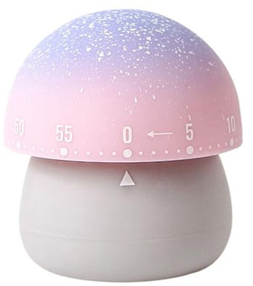 CULASIGN Küchen-Timer, Eieruhr, Kurzzeitwecker, 60 Minuten Countdown Timer für Kinder und Erwachsene,zum Lernen/Spielen/Kochen (Grau)