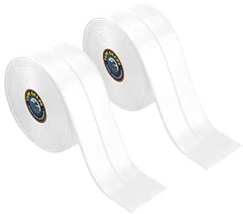 4All Caulk Strip Sealent Tape Waterproof Self Adhesive Sink Bath Sealing Strip Tape White PVC For Bathroom Toilet Sink Bathtub (White, 22mmx3.2M)