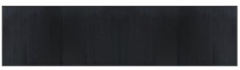 vidaXL Tapis rectangulaire Gris 100x400 cm Bambou