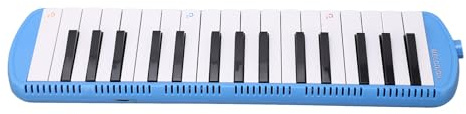 Melodica mit 32 Tasten, Mundstück, Melodica-Instrument mit 32 Tasten für Anfänger, Musikunterrichtsinstrument (BLUE