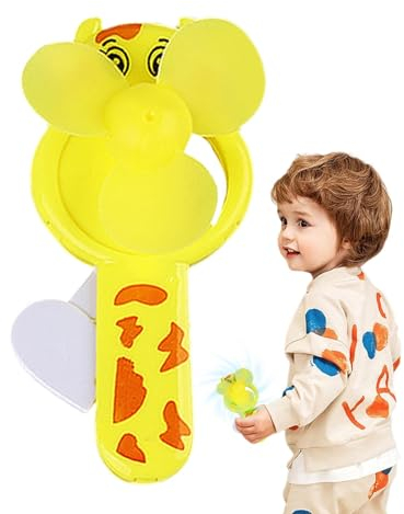 Aizuoni Handpress-Miniventilator,Press-Handventilator - Manueller -Luftkühler, Handpresse, Kühlgebläse - Kein Aufladen, Tragbares Gerät Mit Kühlventilator Für Den Innen- Und Außenbereich Für