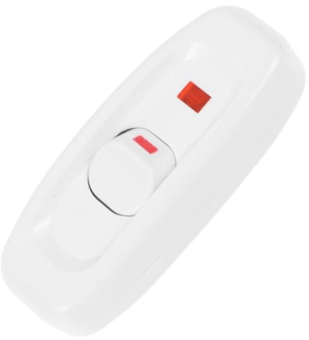 DOITOOL Interruptor Clásico De Cable Para Lámpara De Mesa Con Control Sencillo Indicador Luminoso Interruptor Práctico Para Flexo De Mesita De Noche Diseño Duradero y Fácil De Usar