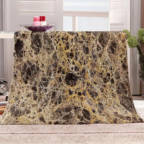 KQYLBM Cobija 130 X 150 Cm Manta De Pelo Suave Mármol Cobijas De Invierno Mantas De Lana