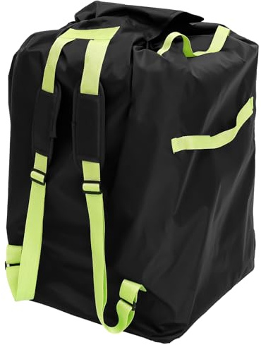 BAODBF Kinderautositz Rucksack,Gate Check Transporttasche für Kinderwagen,Buggy Tasche Flugzeug 45×45×90cm,Schutzhülle Babyschale,Transporttasche Kinderwagen für Reisen,Schwarz